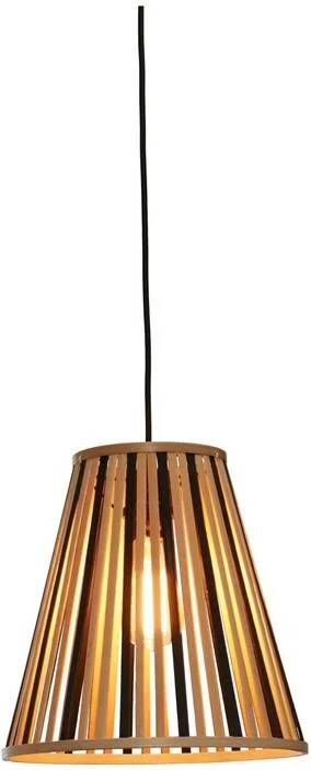 GOOD&MOJO Hanglamp Merapi Bamboe|Zwart Ø30cm