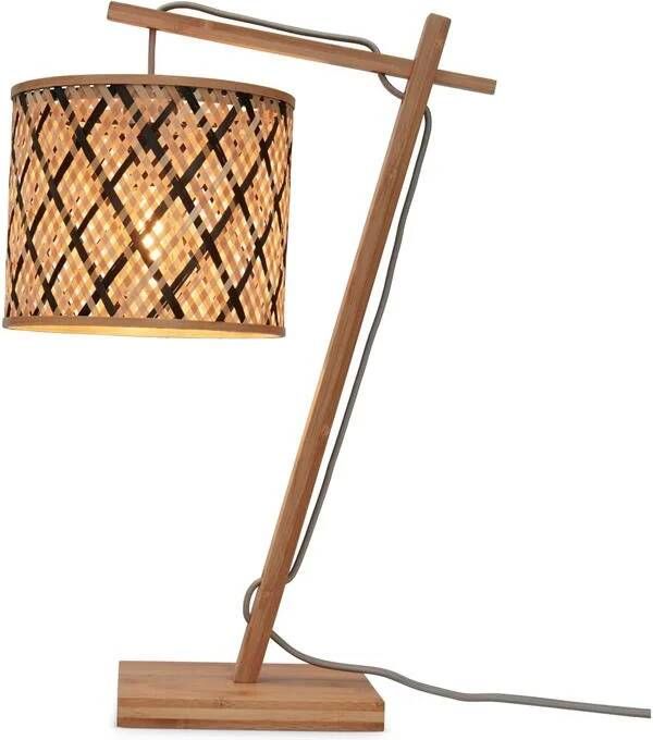 GOOD&MOJO Tafellamp Java Bamboe|Zwart 30x18x46cm