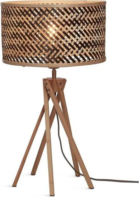 GOOD&MOJO Tafellamp Java Bamboe|Zwart Ø32x56cm