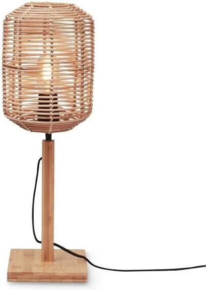 GOOD&MOJO Tafellamp Tanami Bamboe|Rotan Ø18cm