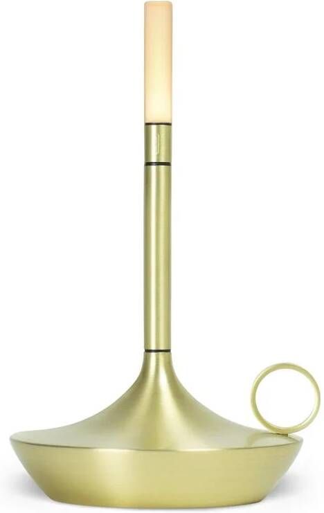 Graypants Wick Small tafellamp LED oplaadbaar messing