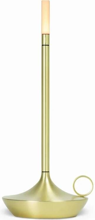 Graypants Wick tafellamp LED oplaadbaar messing