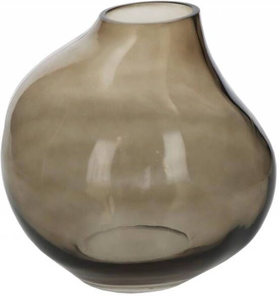 HD Collection Vaas Gerdi Bruin Glas 20x20x20cm (BxHxD)