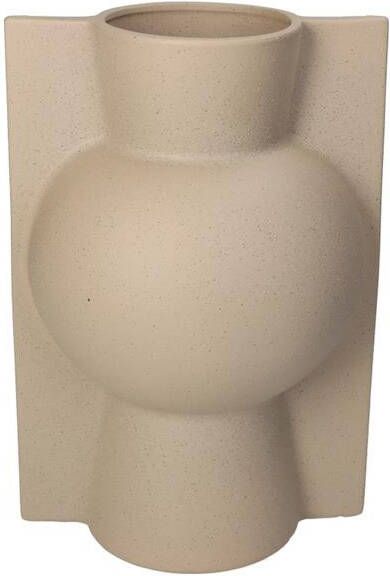 HD Collection Vaas Gerjo Beige Keramiek 20x29x18cm (BxHxD)