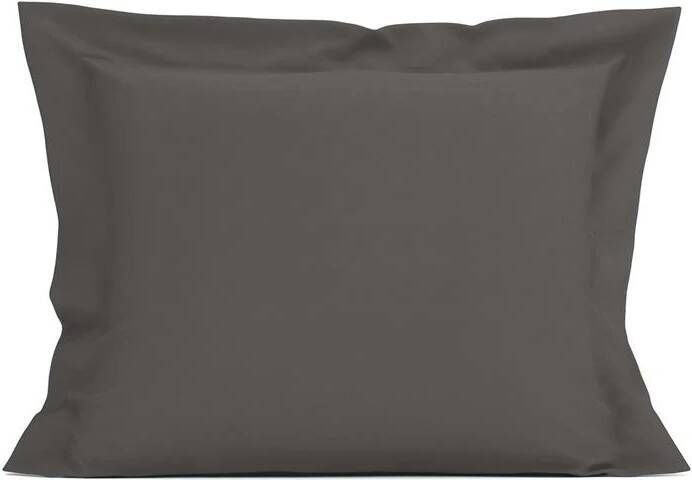Heckettlane Heckett & Lane Elementi Kussensloop Katoen Satijn anthracite 60x70cm