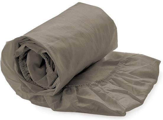 Heckettlane Heckett & Lane Hoeslaken Elementi Katoen Satijn 40cm Hoek taupe grey