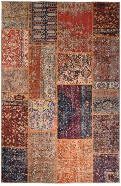 Heritaged Patchwork vloerkleed Fade Heritage blauw|multi 76x150 cm