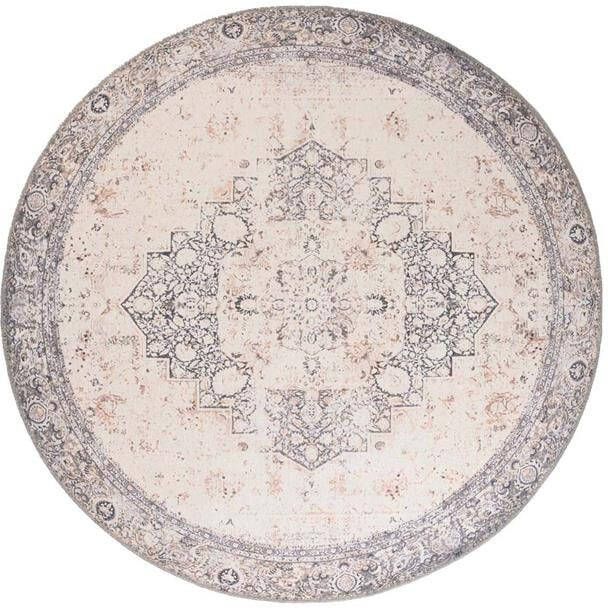 Heritaged Rond vintage vloerkleed Fade No.2 grijs 190 cm rond