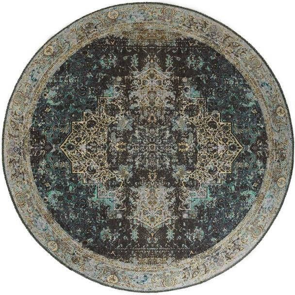 Heritaged Rond vintage vloerkleed Fade No.2 groen 190 cm rond