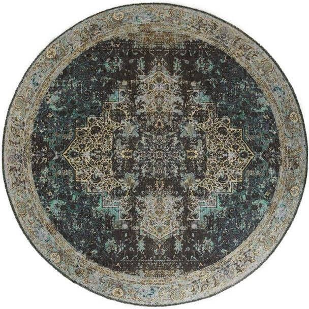 Heritaged Rond vintage vloerkleed Fade No.2 groen 305 cm rond