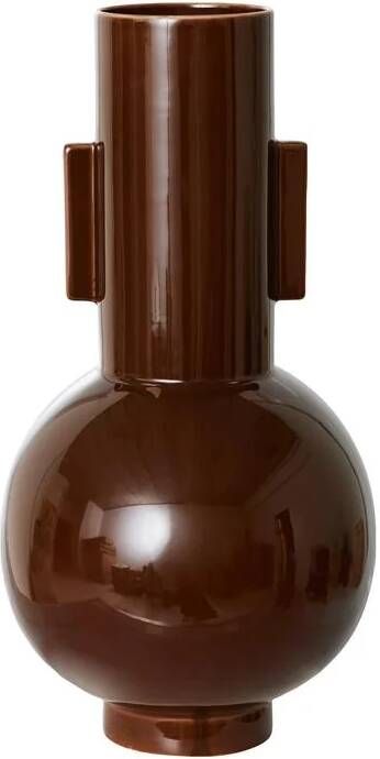 HKliving Ceramic Vaas Maat L Espresso