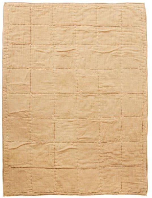 HKliving Quilted Plaid 170 x 130 cm Sand