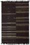 HKLIVING Striped Woolen Kelim Vloerkleed 150 x 240 cm Bruin - Thumbnail 1