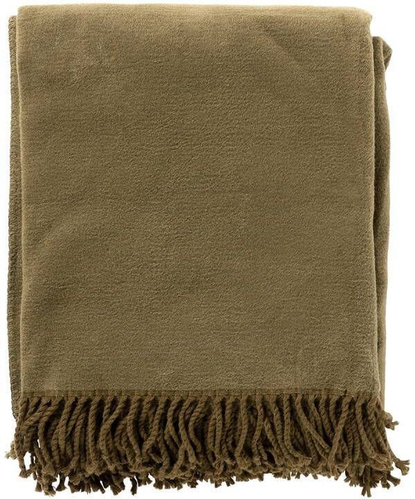 Hoii ANNABELLA | Plaid | 150x200 cm Military Olive | Groen | Uni |