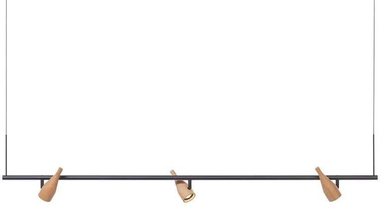 Hollands Licht Timber Line 3 hanglamp LED eiken