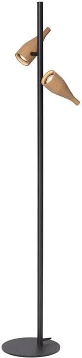 Hollands Licht Timber Lounge Double vloerlamp LED eiken