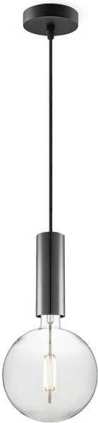 Home Sweet Home hanglamp zwart Saga Globe G125 dimbaar E27 helder
