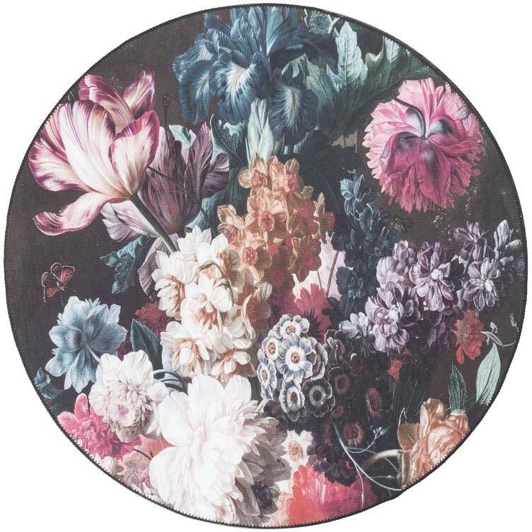 Home67 Vloerkleed Flores Rond ø120 cm