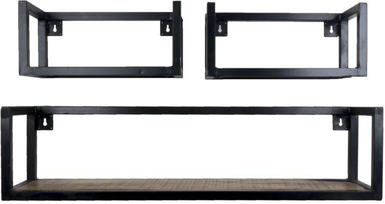 Home67 Wandplank Vintage Set van 3 Klein