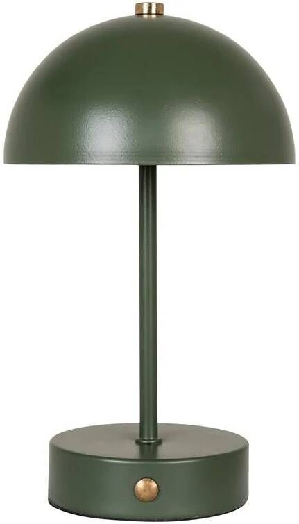 House Nordic Holt Groen LED Tafellamp Oplaadbaar