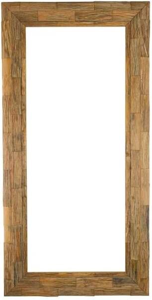 Housecraft Living Lias Spiegel| Wandspiegel 120x35 cm Hout Bruin