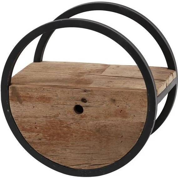 Hoyz Collection Hoyz Wandschap Circular Ø40 Met Lade Hout
