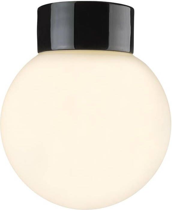 Ifo Electric Ifö Electric Classic Globe plafond-en wandlamp porselein zwart IP54
