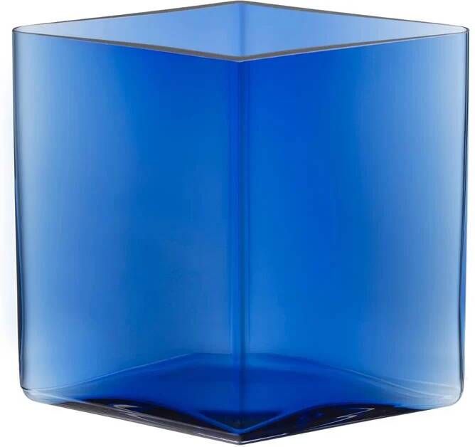 Iittala Ruutu Vaas 20 5 x 18 cm Ultramarine Blue