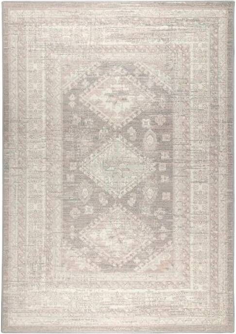 Interieur05 Vintage Vloerkleed Aila Grijs|Roze 160 x 230 cm