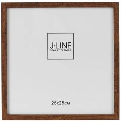 J-Line Fotokader Basic Hout Donker Bruin Large