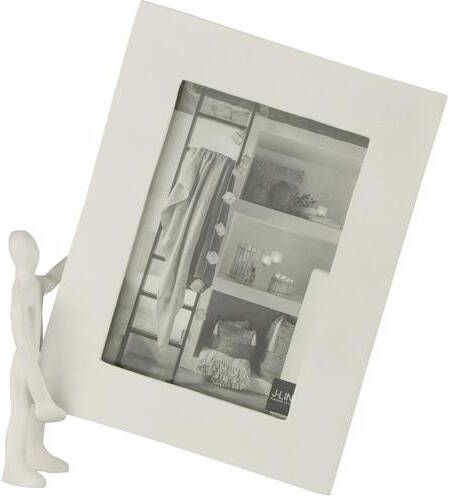 J-Line fotolijst met figuur aluminium wit large