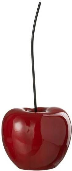 J-Line decoratie Kers polyresin blinkend rood small