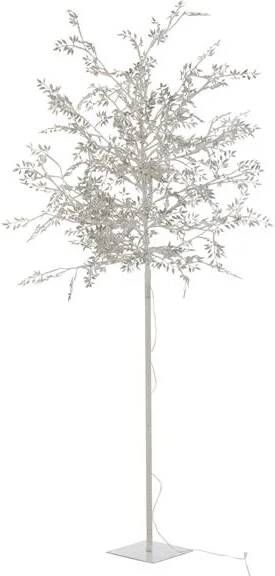 J-Line Kerstboom blaadjes wit| glitters 180 cm LED lichtjes