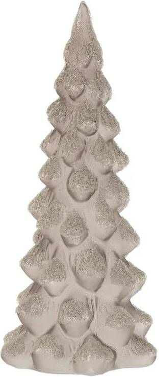 J-Line Kerstboom glas grijs large