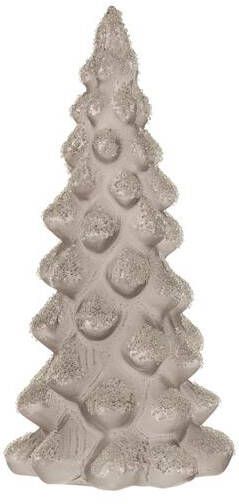 J-Line Kerstboom Deco Suiker glas grijs small