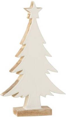 J-Line Kerstboom hout wit large