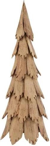 J-Line Kerstboom hout naturel medium