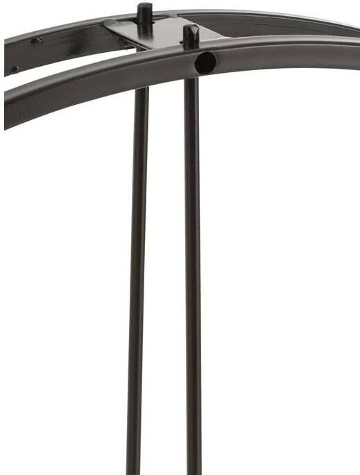J-Line klok Rond metaal zwart small Ø 80 cm