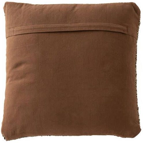 J-Line kussen Dakar polyester creme|bruin