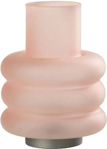 J-Line lamp Ringen glas roze LED lichtjes