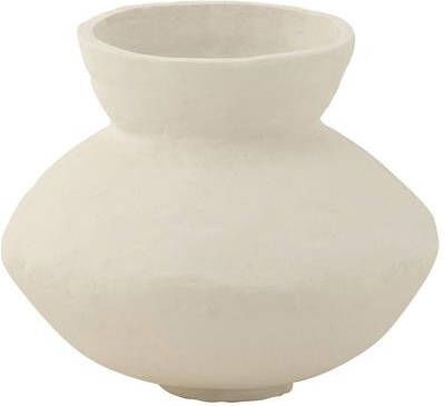 J-Line Pot Collar Papier Mache Wit 45x45x35cm