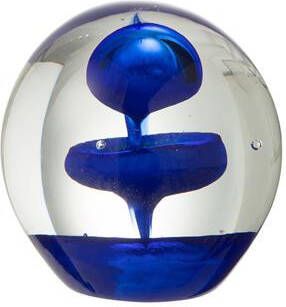 J-Line presse-papier Bel glas blauw small