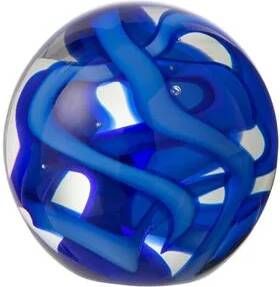 J-Line presse-papier Slinger glas blauw small