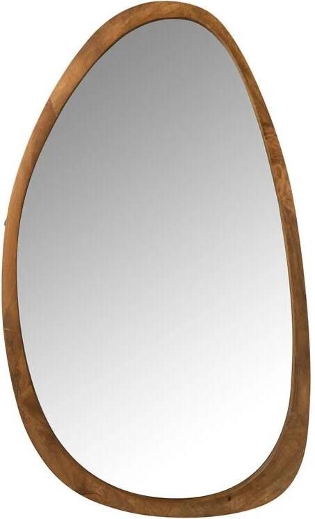J-Line Spiegel Onregelmatig Mango Hout Bruin