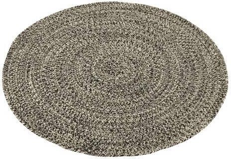 J-Line tapijt Miami Outdoor polyester zwart|wit small