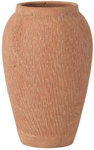 J-Line vaas Kaia Terracotta keramiek bruin large 34.5 cm hoog