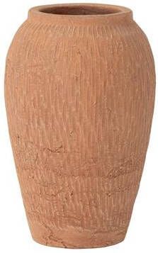 J-Line vaas Kaia Terracotta keramiek bruin small Ø 16 cm