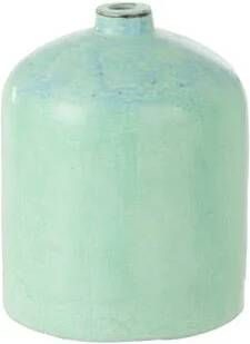 J-Line vaas Leonard keramiek blauw large 21 cm hoog