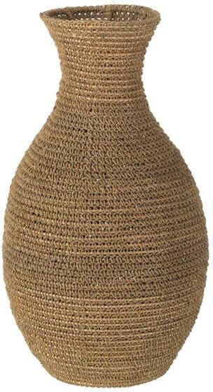 J-Line vaas Lise zeegras naturel medium 59 cm hoog