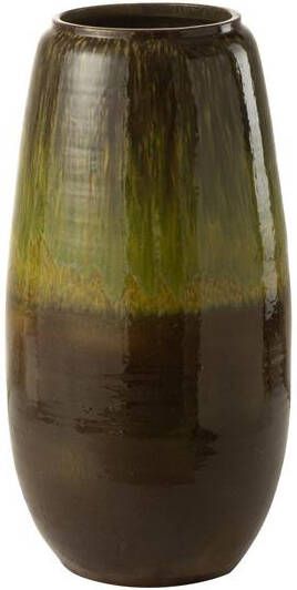 J-Line vaas Olijf keramiek groen small 64 cm hoog